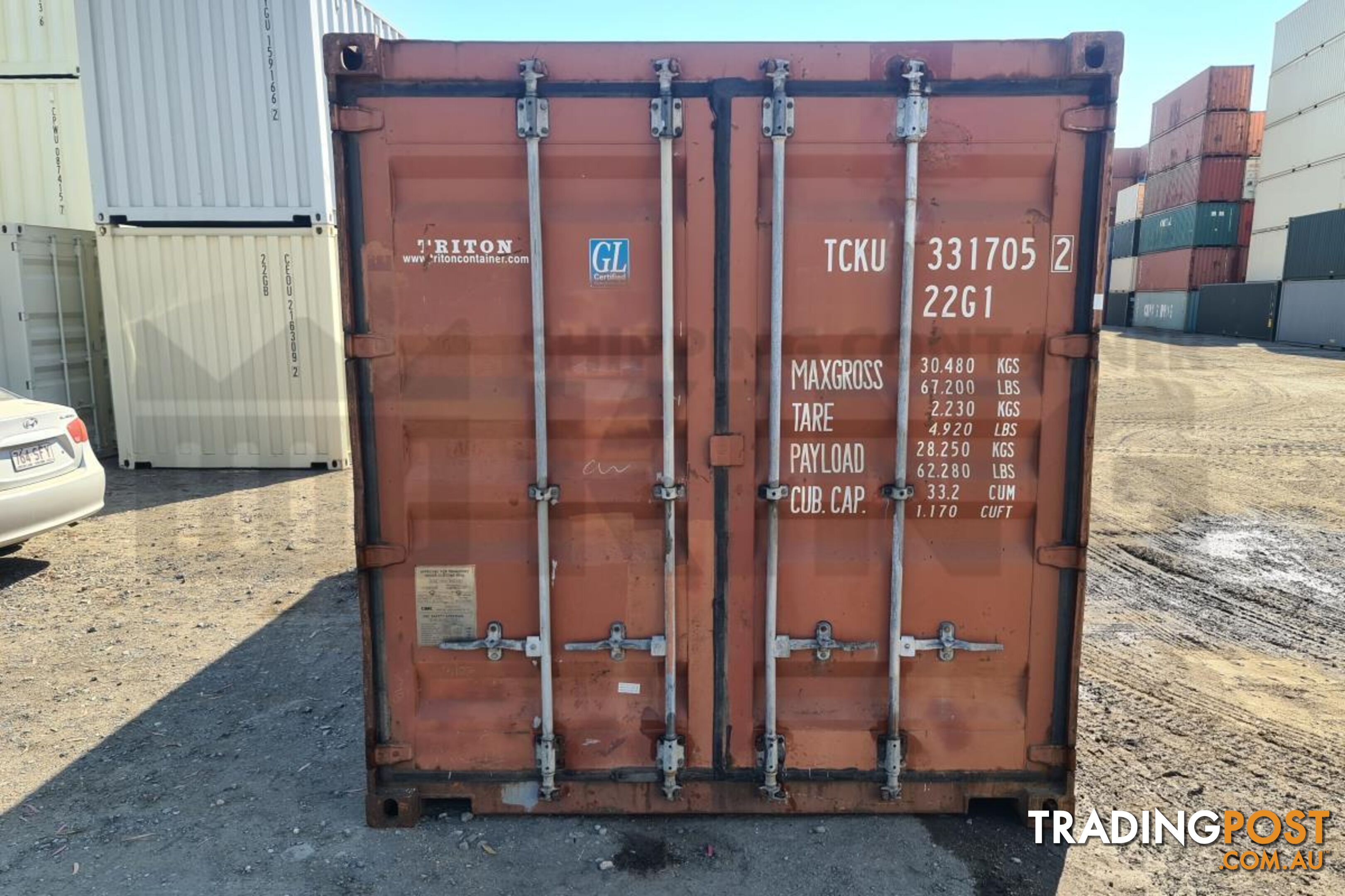 20' STANDARD HEIGHT SHIPPING CONTAINER - in Brisbane