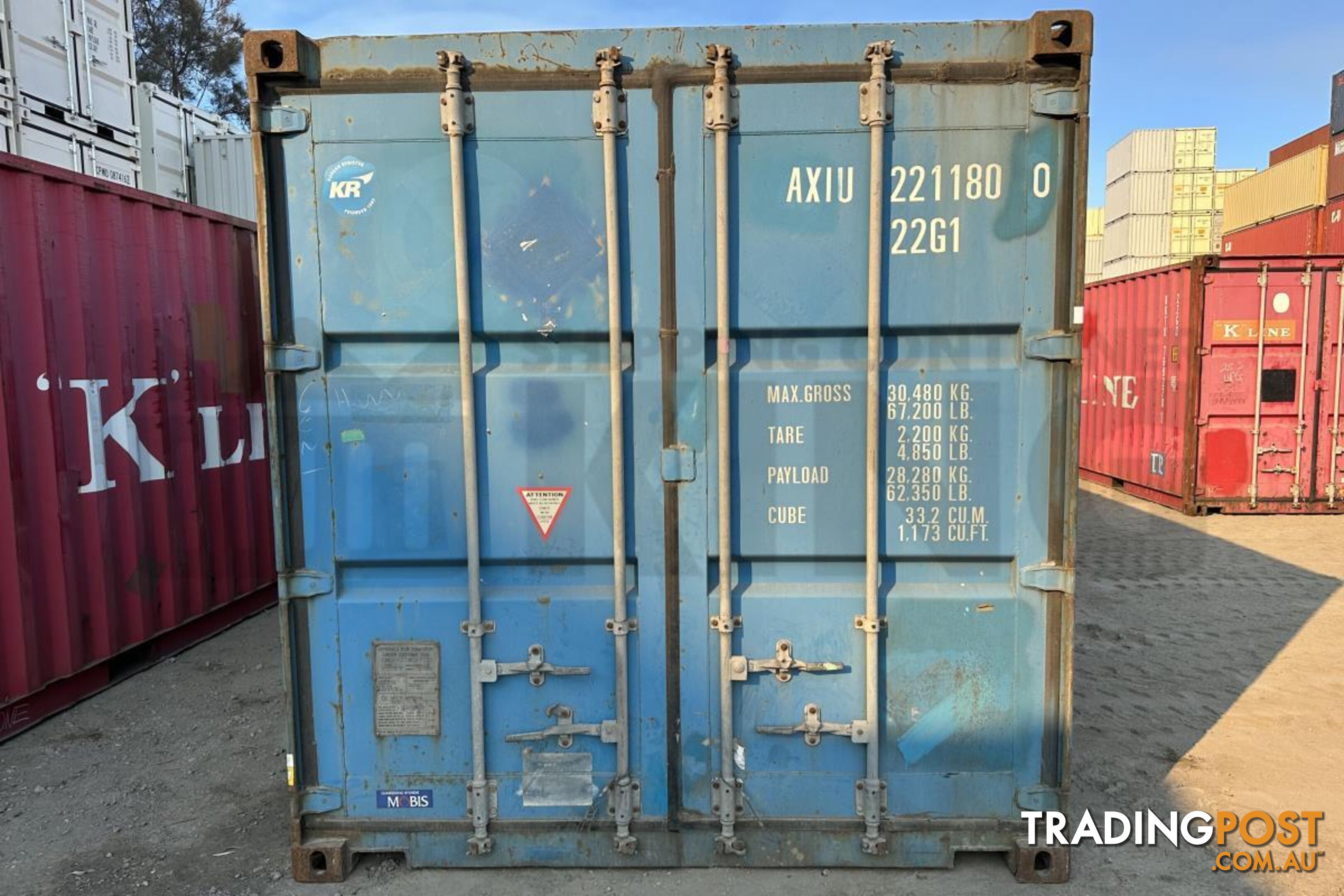 20' STANDARD HEIGHT SHIPPING CONTAINER - in Toowoomba