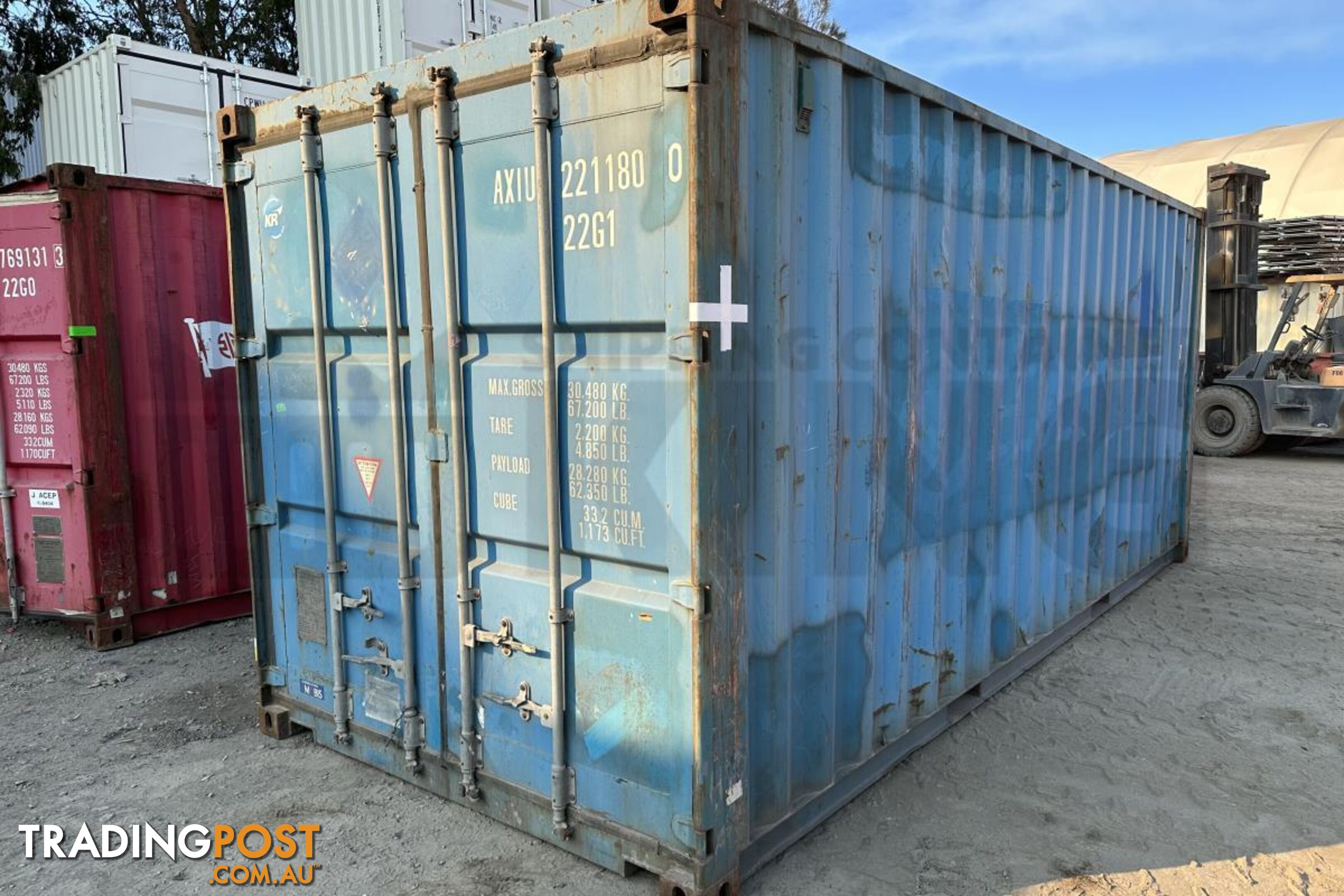 20' STANDARD HEIGHT SHIPPING CONTAINER - in Toowoomba