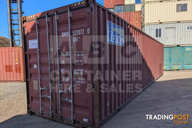 40' HIGH CUBE SHIPPING CONTAINER
