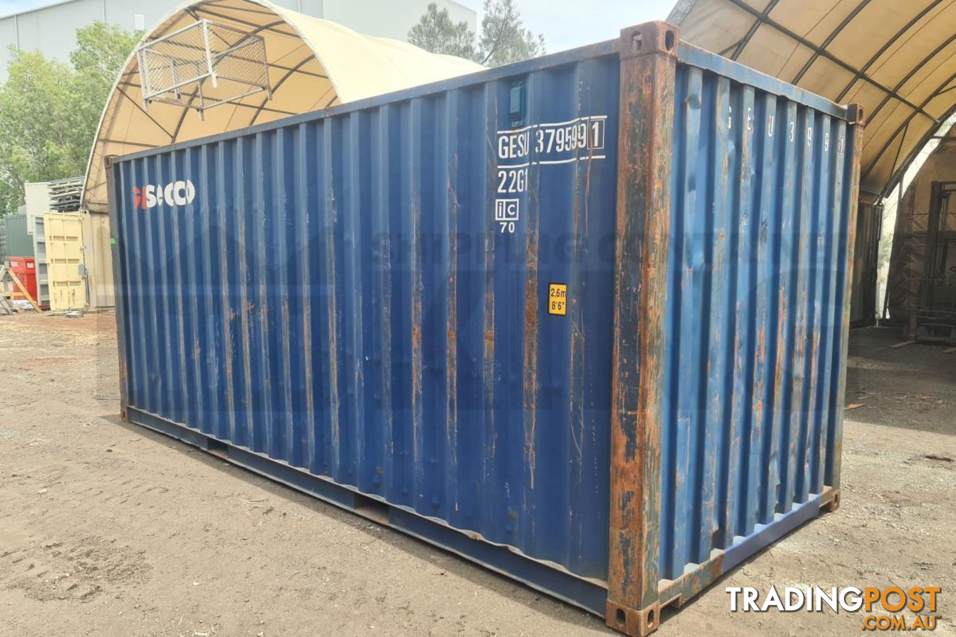 20' STANDARD HEIGHT SHIPPING CONTAINER - in Brisbane