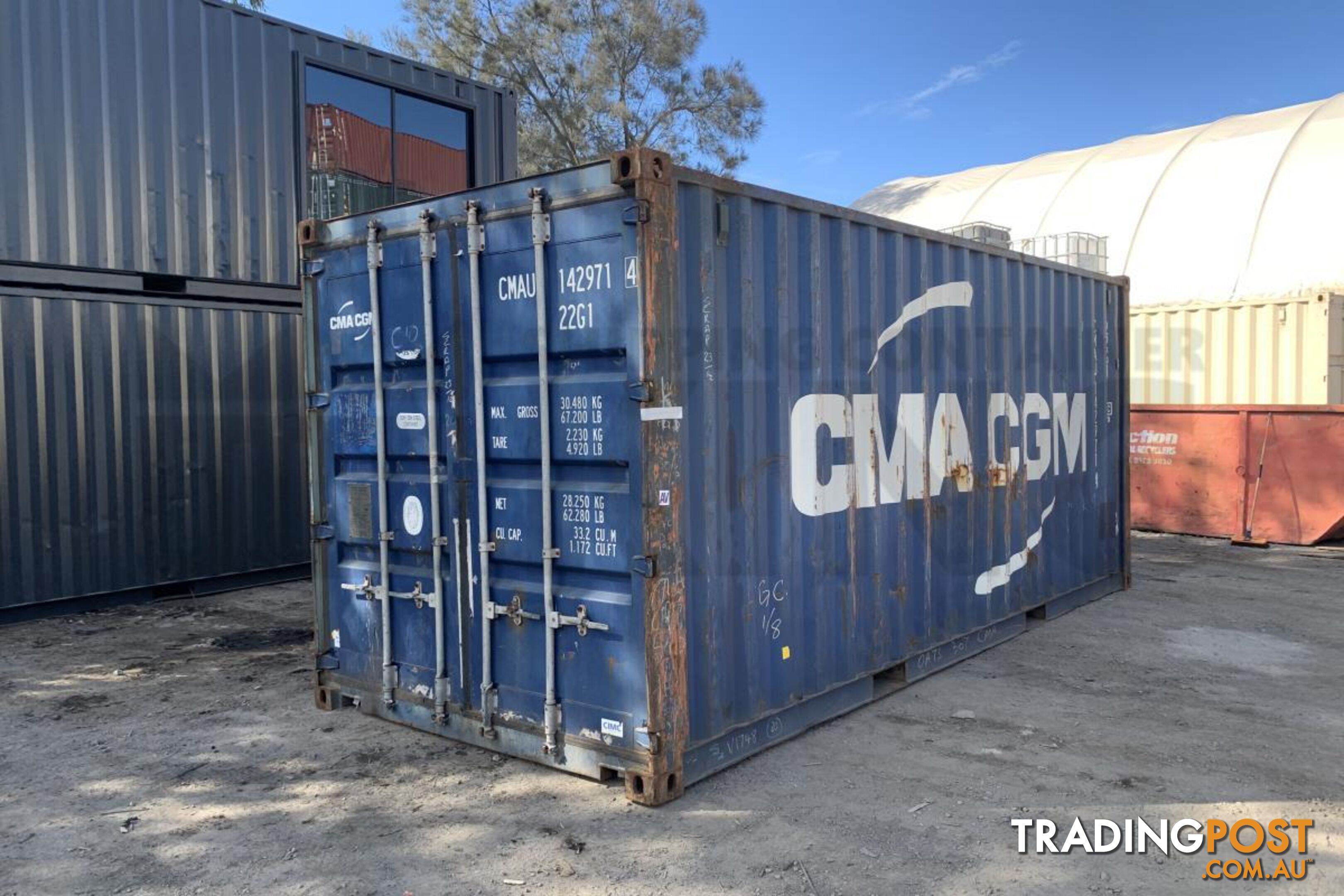 20' STANDARD HEIGHT SHIPPING CONTAINER - in Cairns