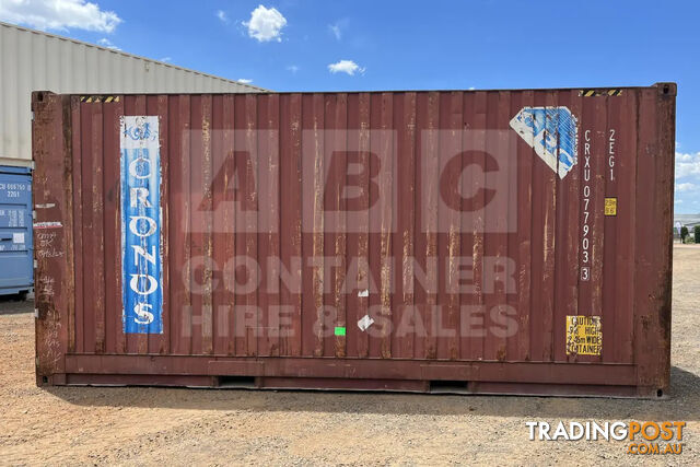 20' HIGH CUBE BULKER SHIPPING CONTAINER (TIMER FLOOR WITH NO ROOF HATCHES, 2 PALLETS WIDE) - photo 4 of 17