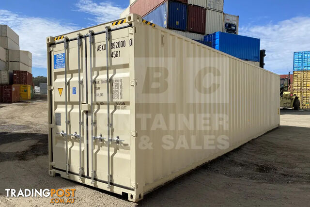 40' HIGH CUBE SHIPPING CONTAINER (STEEL FLOOR)