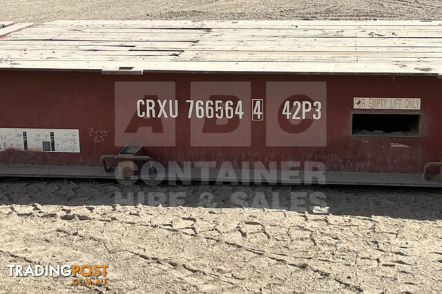 40' FLAT RACK SHIPPING CONTAINER (WITH COLLAPSIBLE ENDS) - in Brisbane - photo 3 of 22