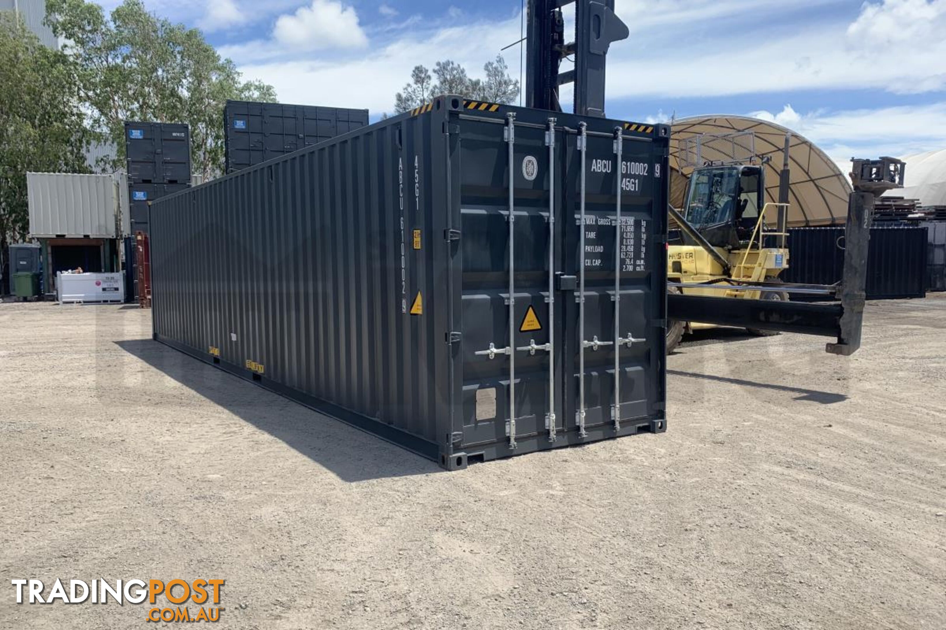 40' HIGH CUBE SHIPPING CONTAINER (STEEL FLOOR) - in Brisbane