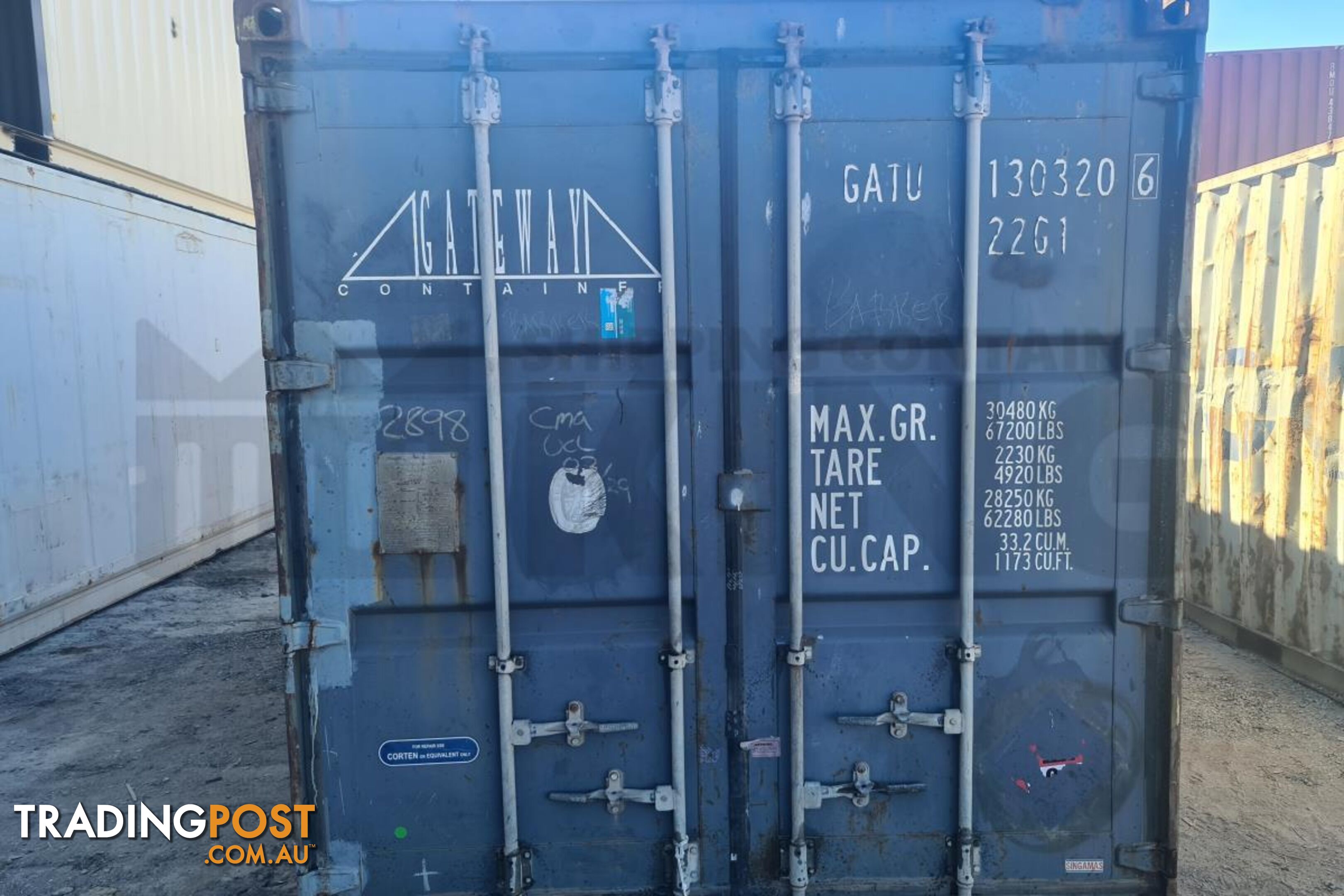 20' STANDARD HEIGHT SHIPPING CONTAINER - in Rockhampton