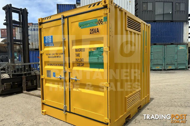 10' HIGH CUBE DANGEROUS GOODS SHIPPING CONTAINER (4 CORNER POST) - in...