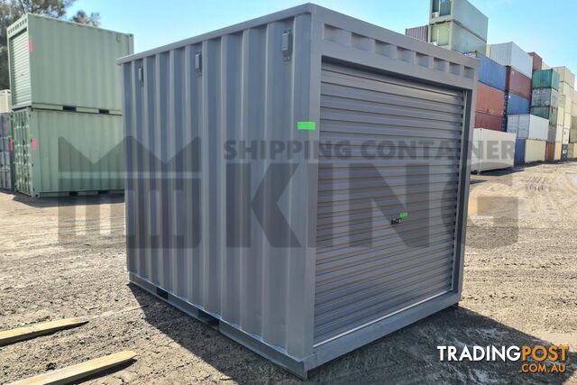 10' STANDARD HEIGHT SHIPPING CONTAINER (ROLLER DOOR, 2 CORNER POSTS, 2 TINE POCKETS) - in Brisbane