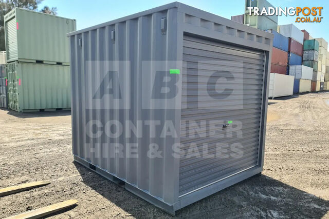10' STANDARD HEIGHT SHIPPING CONTAINER (ROLLER DOOR, 2 CORNER POSTS, 2 TINE...