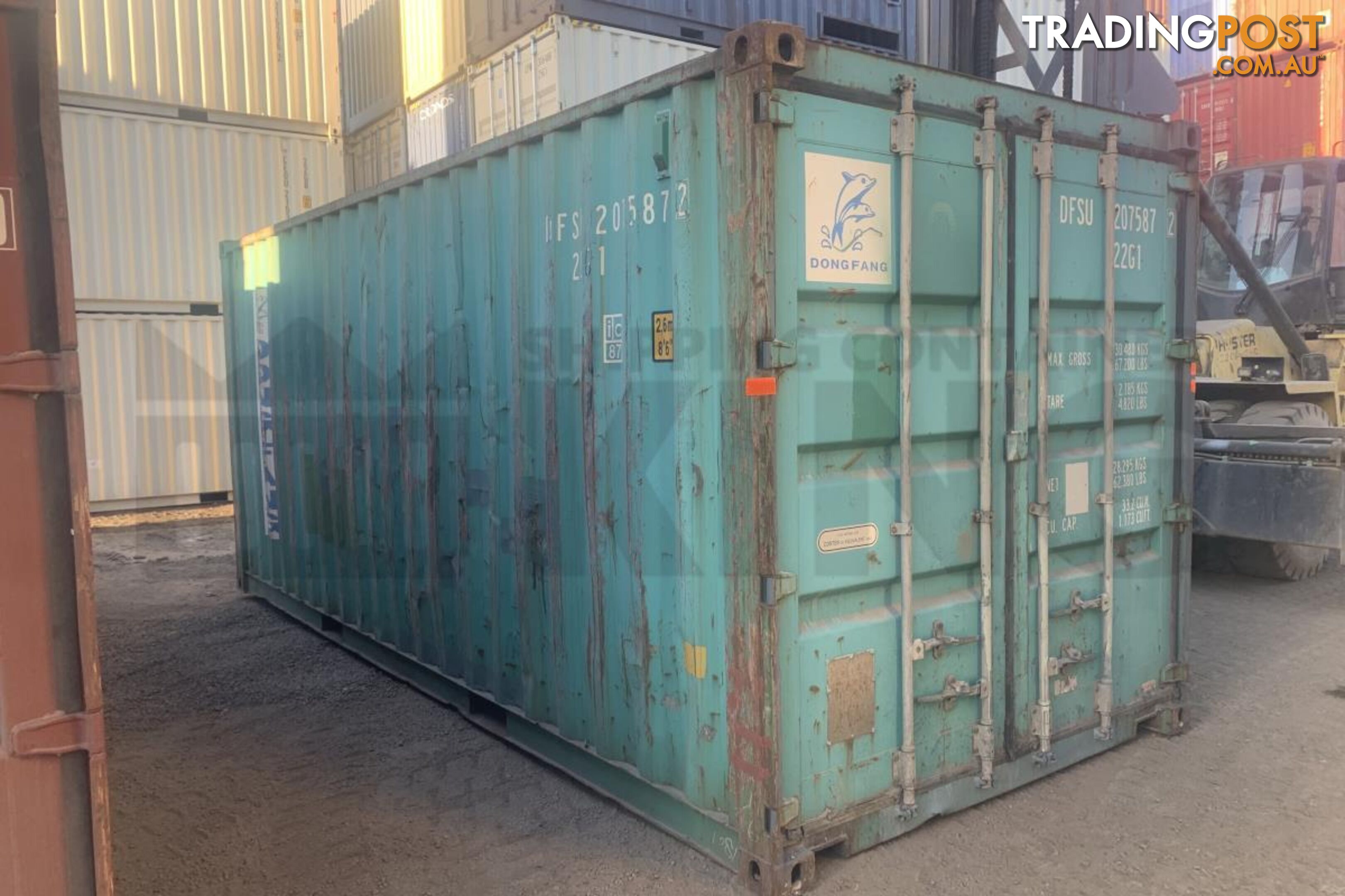 20' STANDARD HEIGHT SHIPPING CONTAINER - in Brisbane