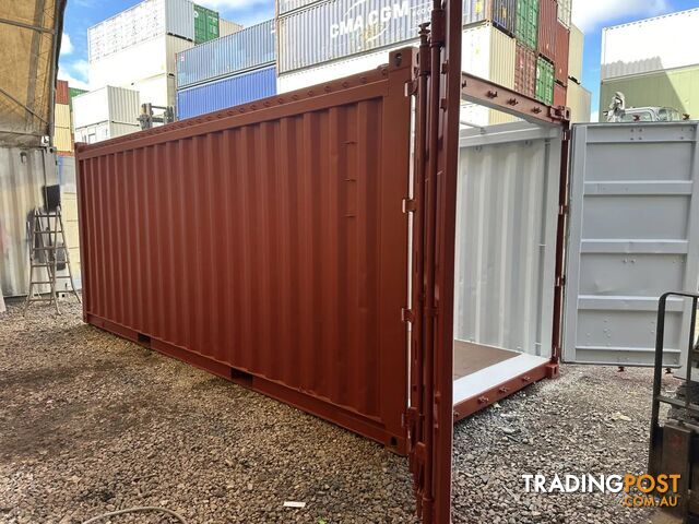 20FT OPEN TOP SHIPPING CONTAINER W' TARP AND BOWS