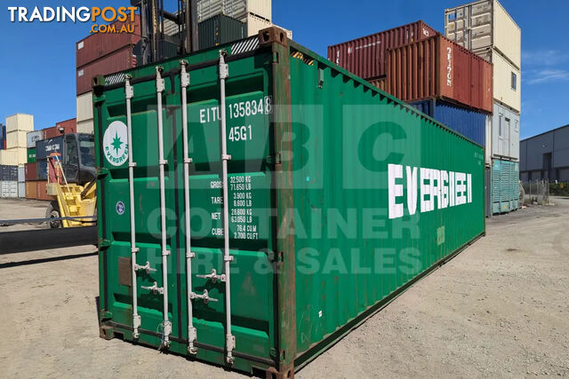 40' HIGH CUBE SHIPPING CONTAINER - in Brisbane