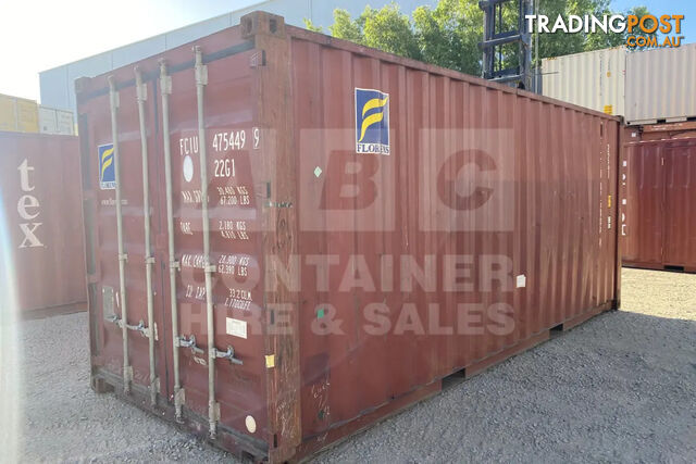 20' STANDARD HEIGHT SHIPPING CONTAINER - in Toowoomba