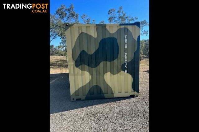 20' STANDARD HEIGHT SHIPPING CONTAINER (CAMOUFLAGE) - in Rockhampton