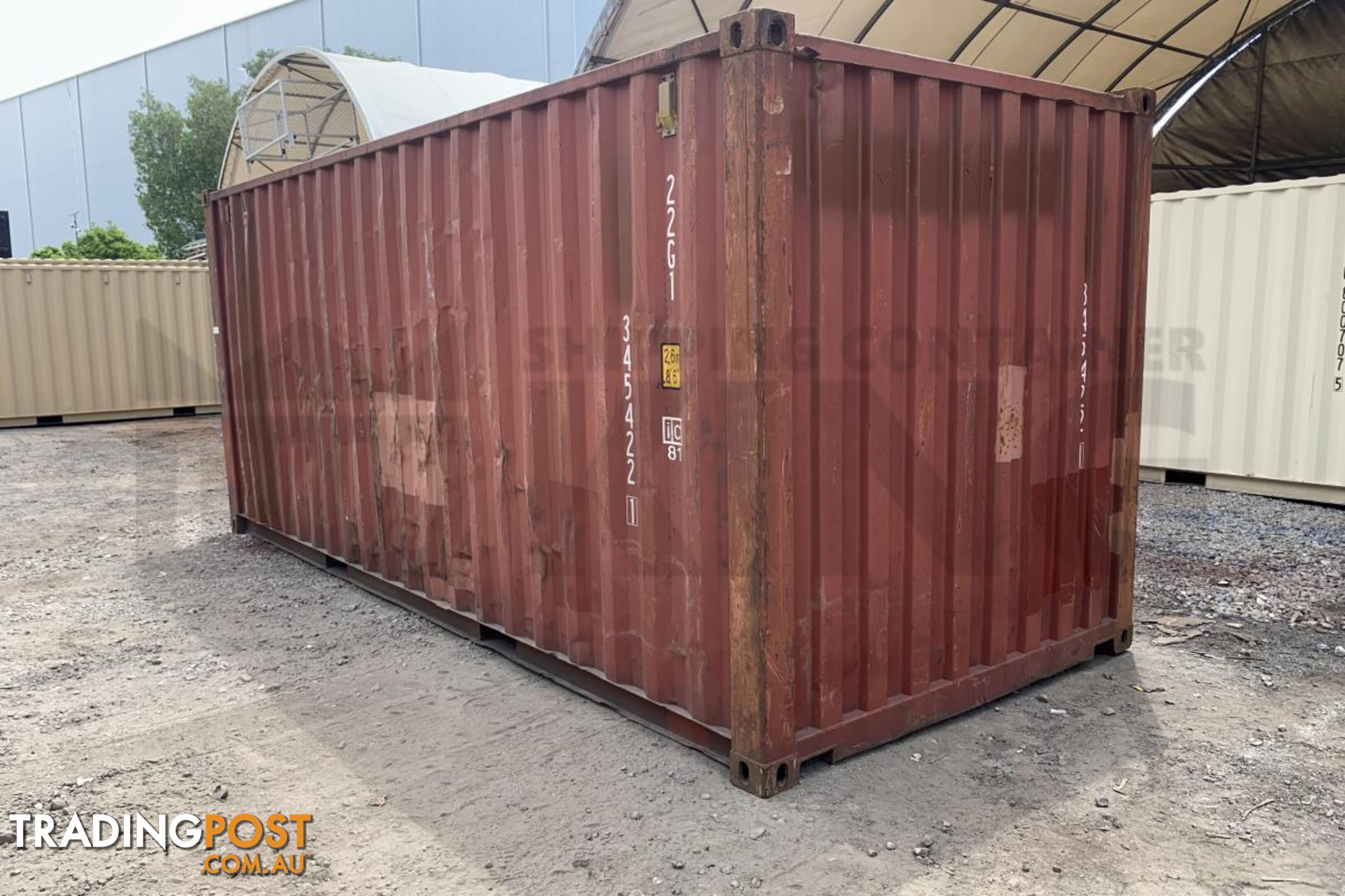 20' STANDARD HEIGHT SHIPPING CONTAINER - in Brisbane