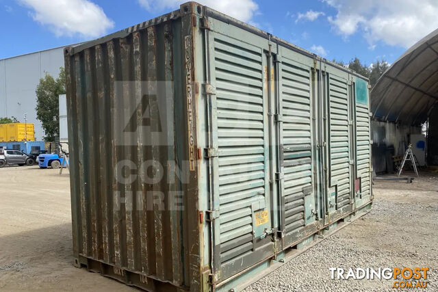20' HIGH CUBE RAIL CART SHIPPING CONTAINER (DOORS BOTH SIDES)