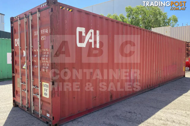 40' HIGH CUBE SHIPPING CONTAINER - in Brisbane