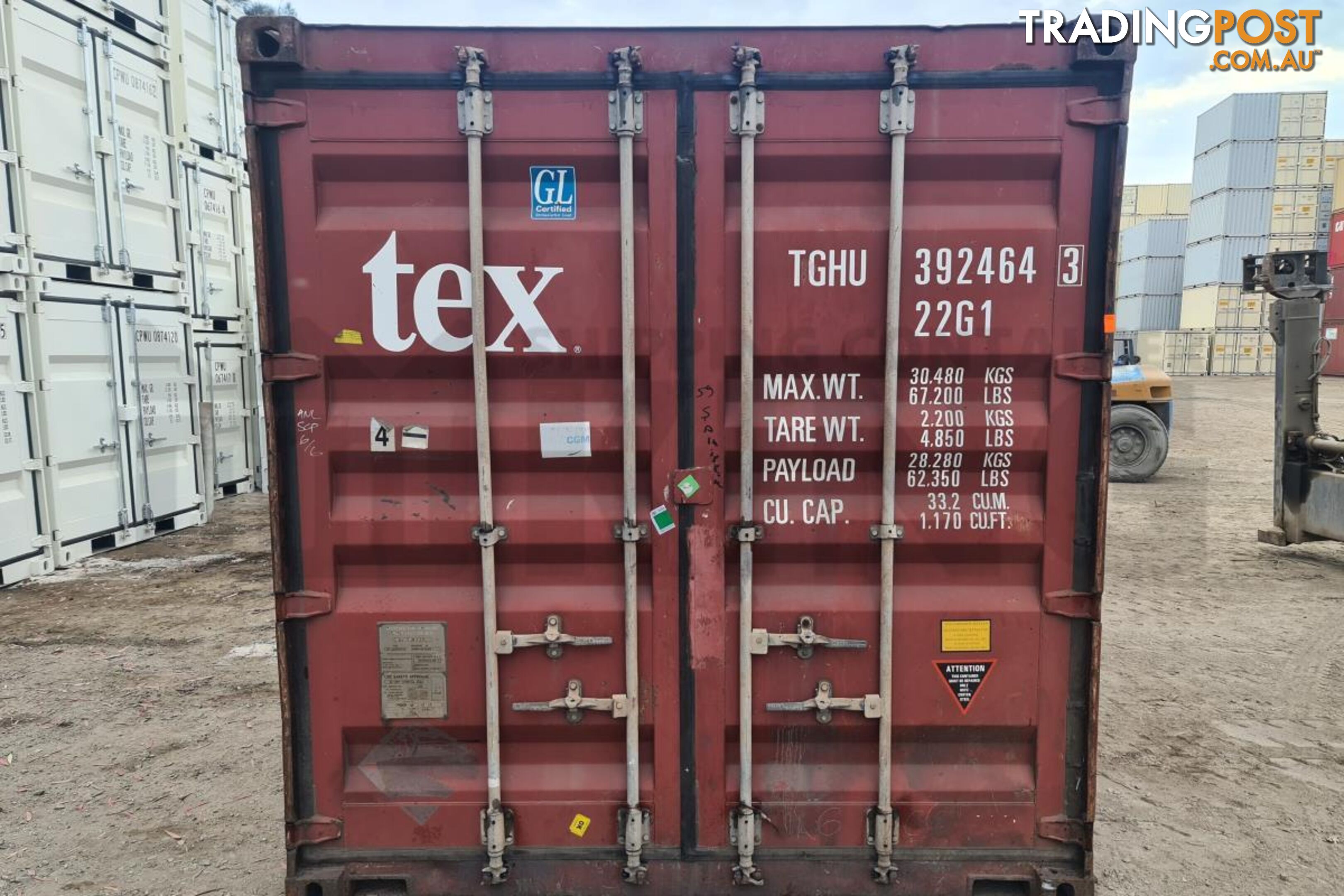 20' STANDARD HEIGHT SHIPPING CONTAINER - in Brisbane