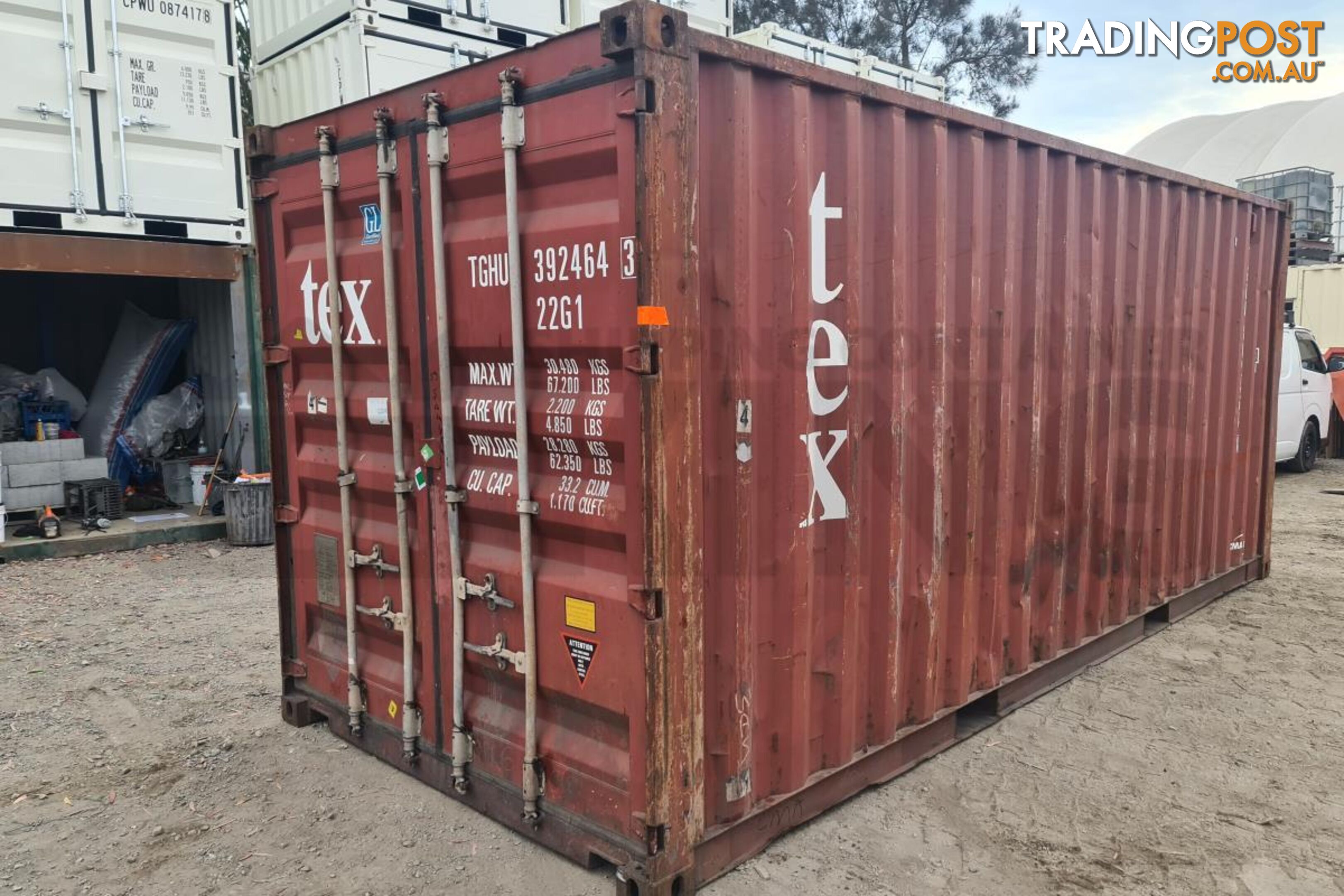 20' STANDARD HEIGHT SHIPPING CONTAINER - in Brisbane