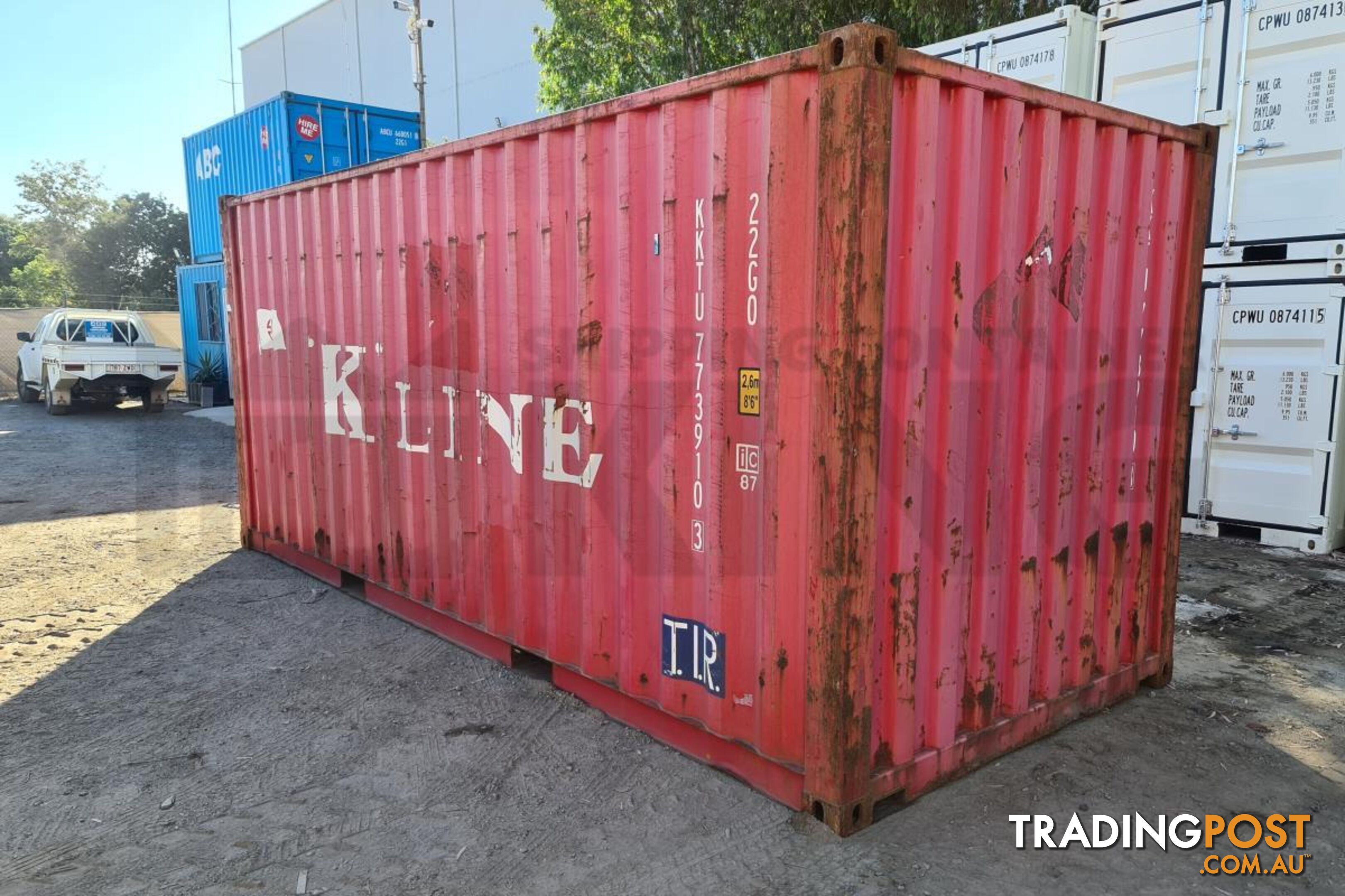 20' STANDARD HEIGHT SHIPPING CONTAINER - in Townsville