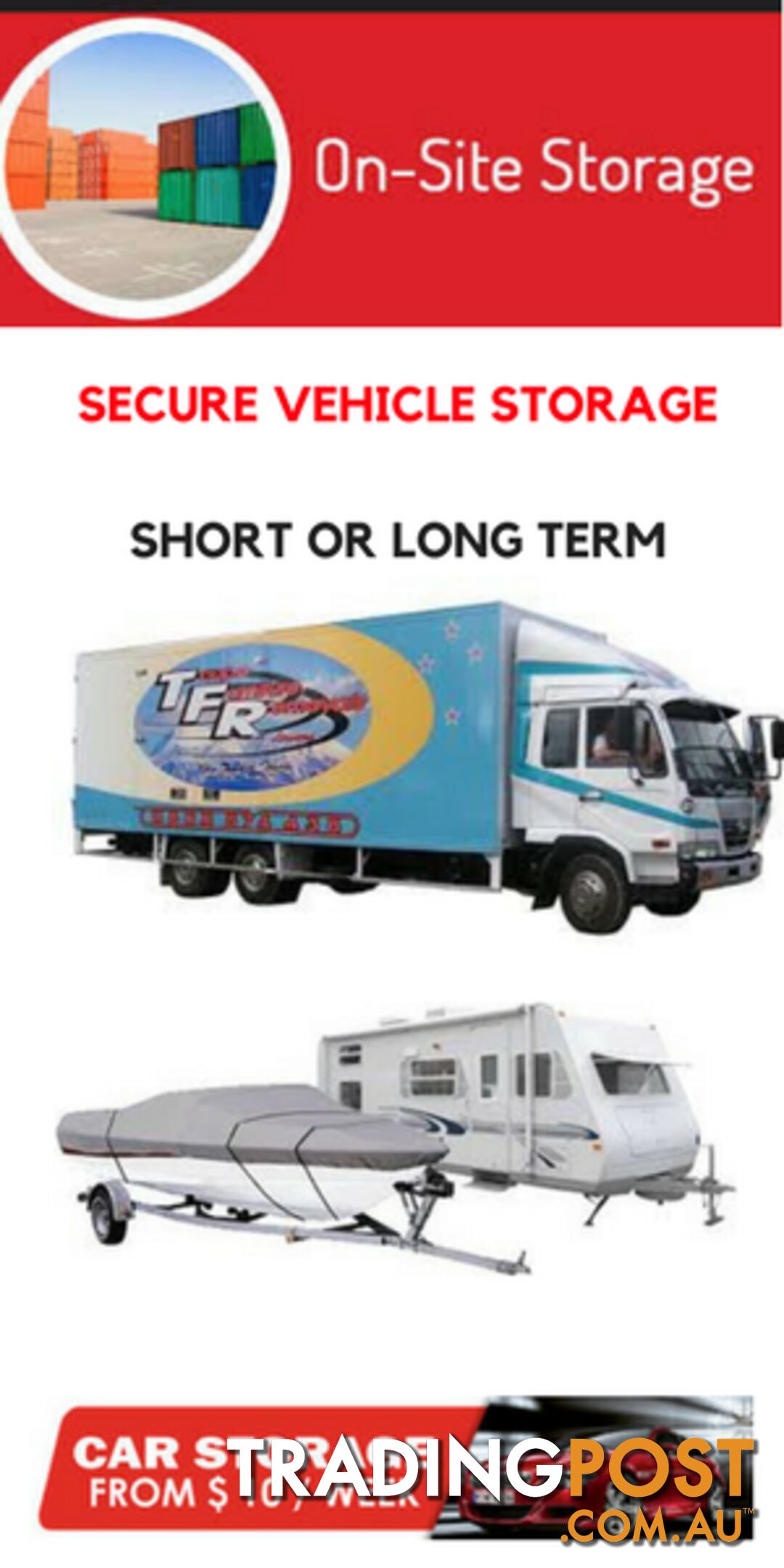 Onsite Safe & Secure Storage - 24 /7 Access