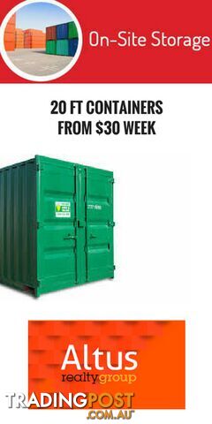 Onsite Safe & Secure Storage - 24 /7 Access