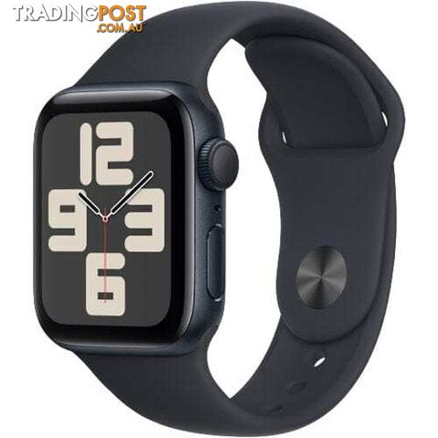 Apple Watch SE 2023, MR9Y3 GPS 40mm Midnight Aluminium Case with M/L Sport Band