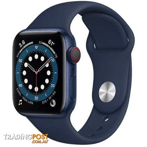 Refurbished Apple Watch Series 6, GPS+Cellular 40mm Aluminium Case (6 Months limited Seller Warranty)