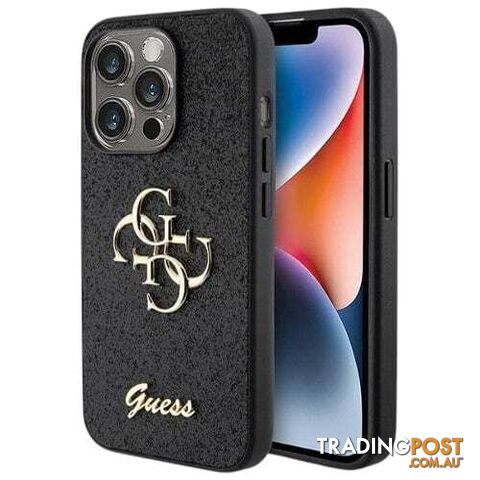 Guess Glitter Script Case for Apple iPhone 15 Pro Max