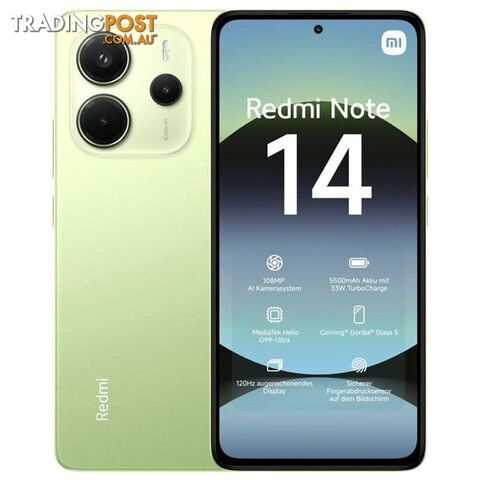 Xiaomi Redmi Note 14 (Dual SIM 8GB RAM 256GB 4G) - No NFC