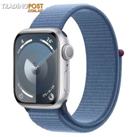 Apple Watch Series 9, MR923 GPS 41mm Silver Aluminium Case with Sport Loop