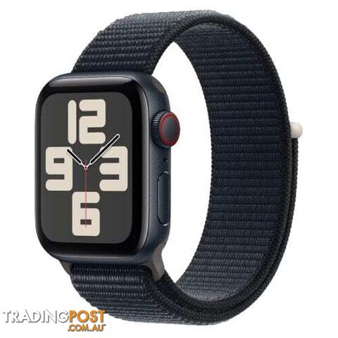 Apple Watch SE 2023, MRE03 GPS 40mm Midnight Aluminium Case with Sport Loop