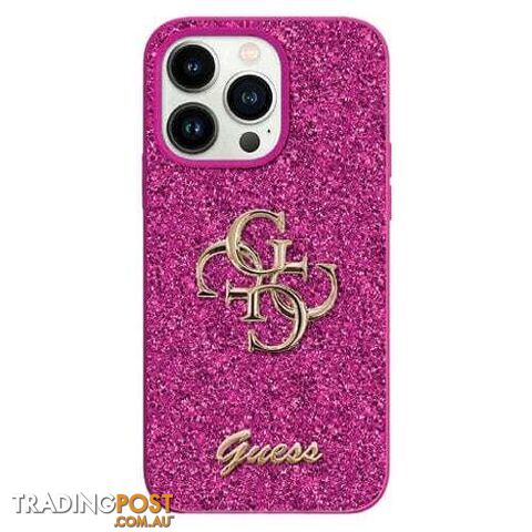 Guess Glitter Script Case for Apple iPhone 15 Pro