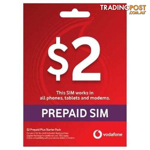 Vodafone $2 Prepaid SIM