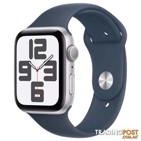 Apple Watch SE 2023, MREE3 GPS 44mm Silver Aluminium Case with M/L Sport Band