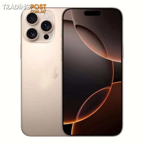 Refurbished Apple iPhone 16 Pro (256GB 5G) - Desert Titanium - As New