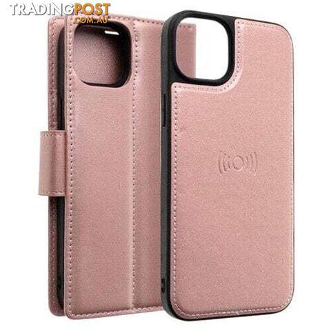 Hanman 2 in 1 Detachable Magnetic Flip Leather Wallet Case for iPhone 15