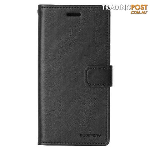 Mansoor Diary Case With Card Slot for iPhone 15 6.1" - Black