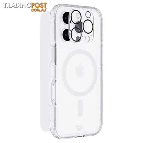 Tech21 3 in 1 Bundle for iPhone 16 Pro Max (EvoClear MagSafe Case + Tempered Glass + Lens Protector)