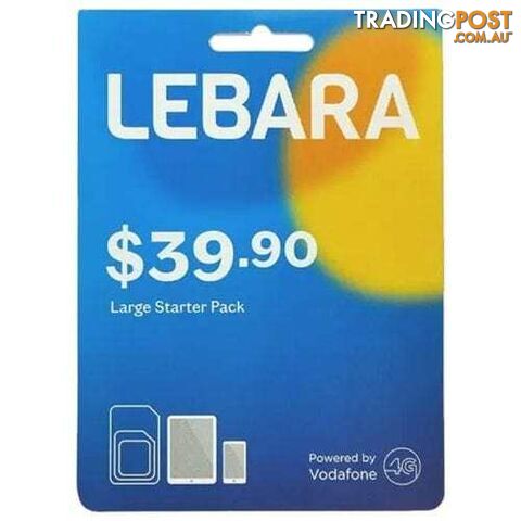 Lebara $39.90 Prepaid SIM