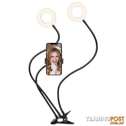 Cygnett V-Dual 2-in-1 Selfie Ring Light with Phone Holder (Open Box Special)