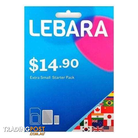 Lebara $14.90 Prepaid SIM