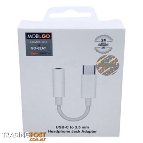 MOBiGO Type C to 3.5mm Aux Headphone Jack Adapter