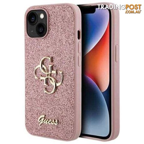 Guess Glitter Script Case for Apple iPhone 15