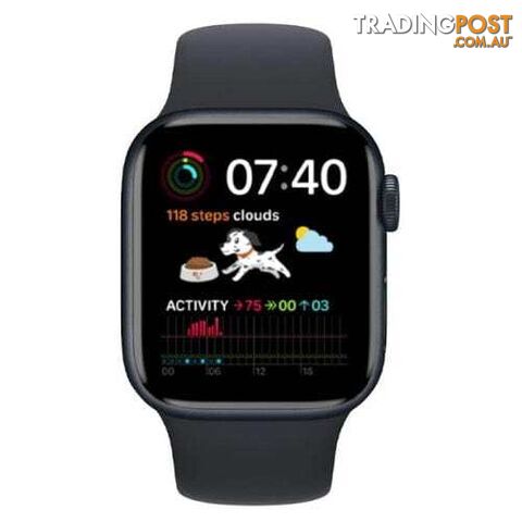 Apple Watch Series 9, MR993 GPS 45mm Midnight Aluminium Case with S/M Sport Band