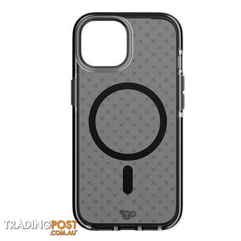 Tech21 Evo Check MagSafe Case for iPhone 15  - Smokey Black
