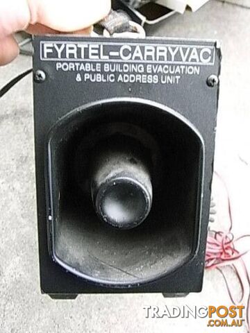 FYRTEL CARRYVAC PORTABLE BUILDING EVACUATION AND ADDRESS UNIT COM - photo 4 of 7