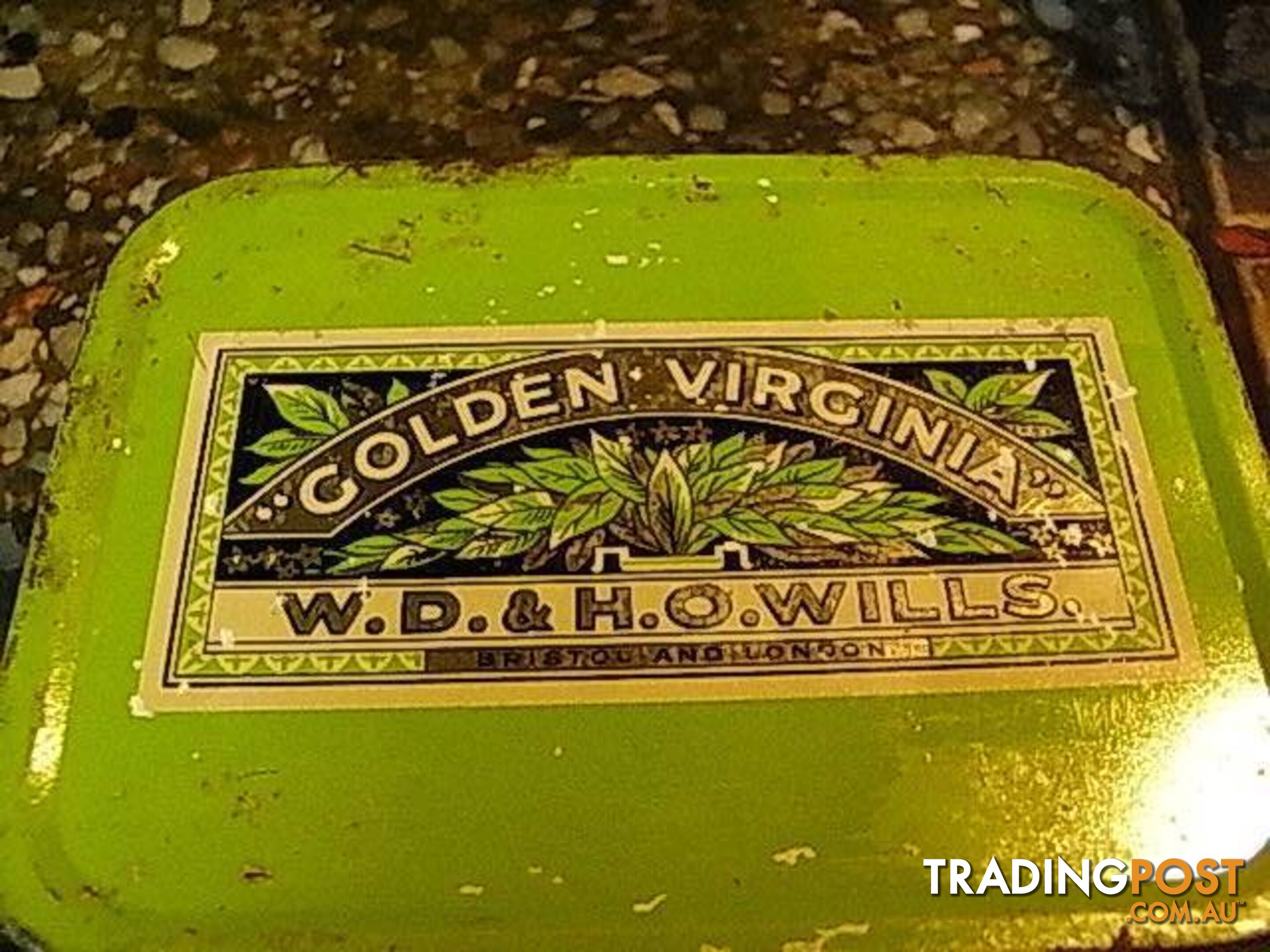 TWO VINTAGE W.D.& H.O.WILLS.GOLDEN VIRGINIA TINS PICKUP CLAYTON