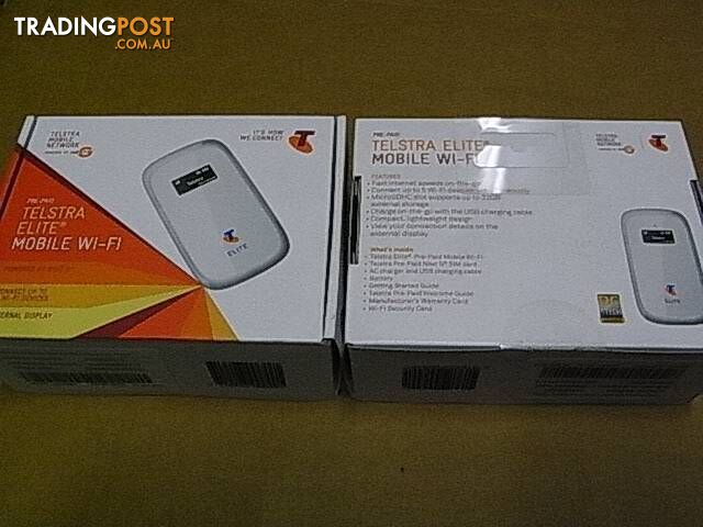 NEW PREPAID HOTSPOT Telstra Elite Mobile Wifi Modem WITH 3GB DATA